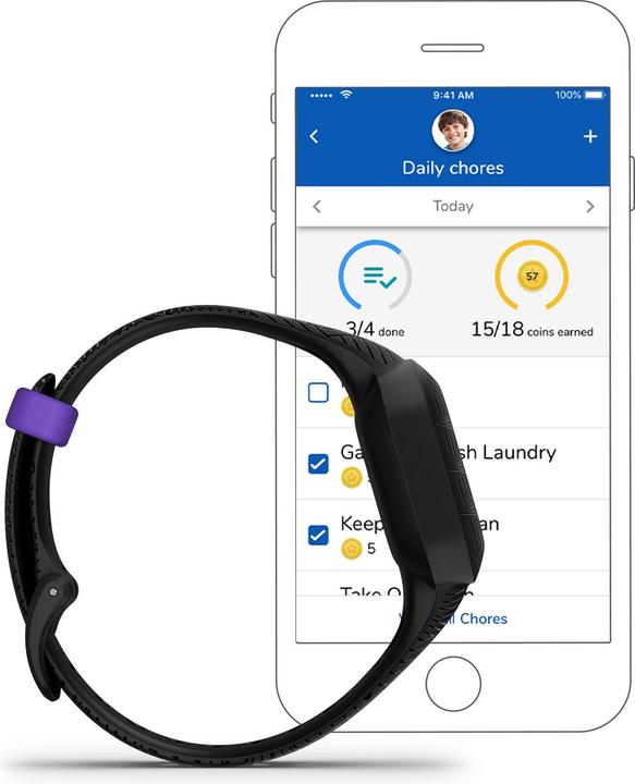 Actual product image Garmin Vivofit jr. 3 Marvel Black Panther (20 mm)