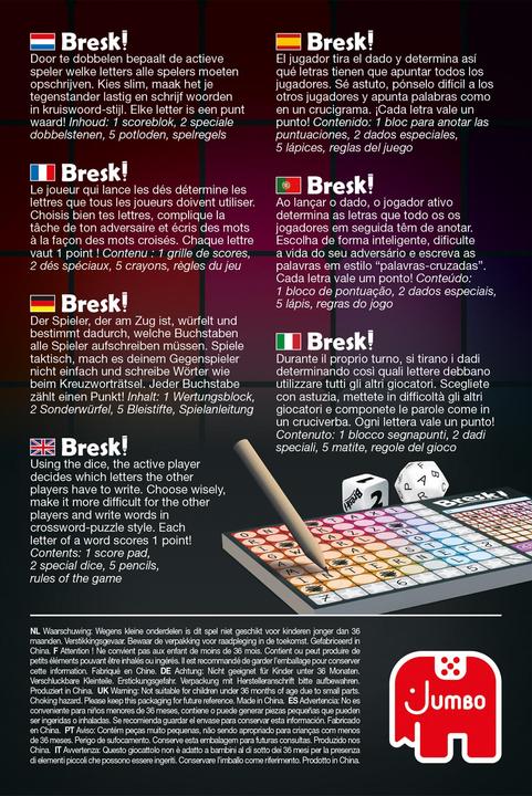 Image du produit Jumbo Bresk. Jeu de dés (Allemand)