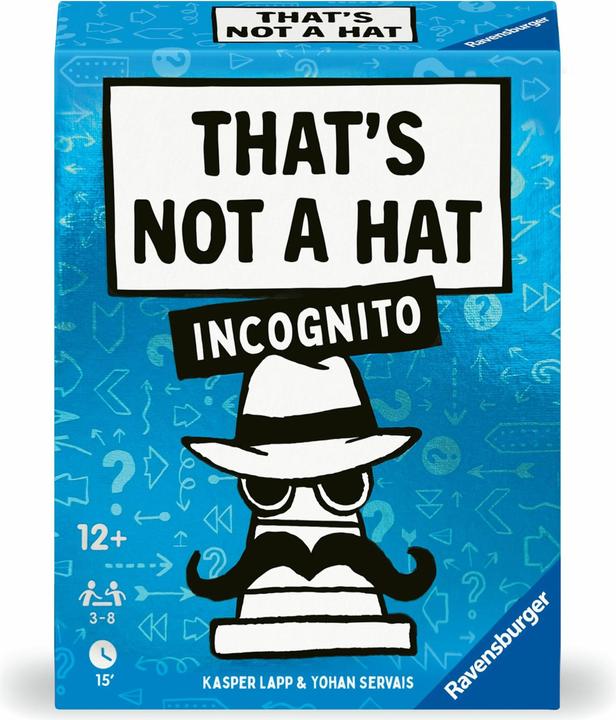 Image du produit Ravensburger 24685 That's not a hat - Incognito - Jeu de cartes pour 3-8 personnes (Allemand, Italien, Néerlandais, Français)