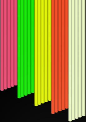 Actual product image 3Doodler ABS Filaments (ABS, 3 mm, 60 g, Multicoloured)