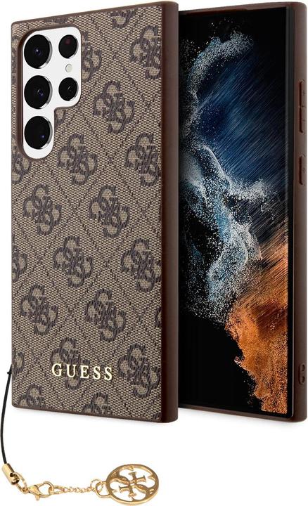 Actual product image Guess 4G Charms Case for Samsung Galaxy S24 Ultra - brown (Samsung Galaxy S24 Ultra)