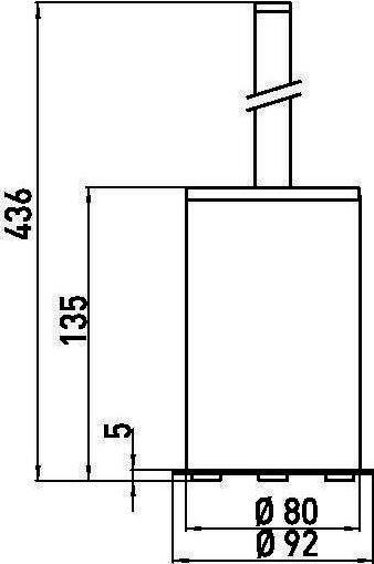 Produktbild Emco Toilettenbürstengarnitur SYSTEM 2 Standmodell, Behälter chrom chrom