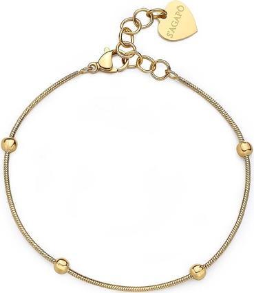 Sagapo S'Agapõ - Chunky SHK54 delicate gold-plated bracelet