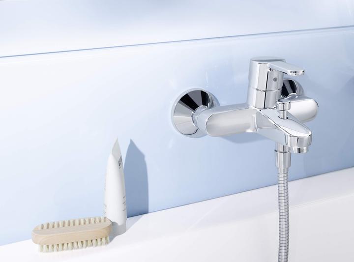 Produktbild Hansa Armaturen GmbH Einhandmischer Wanne Hansaprimo für Wandaufbau, mit Umstellung chrom