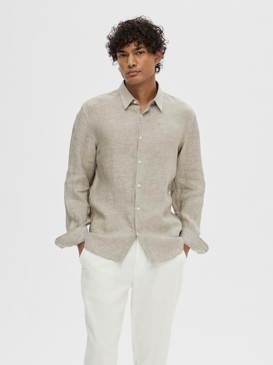 Actual product image Slhregkylian-Linen Shirt Ls Classic Noos (XL)
