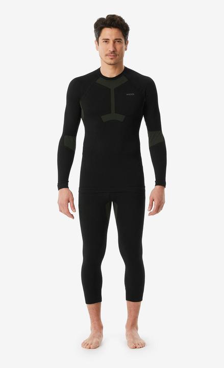 Immagine prodotto Wedze Pantaloni funzionali da sci senza cuciture da uomo - BL500 Soft nero/khaki (M)