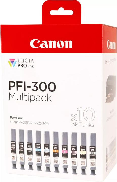 Canon Inchiostro/PFI-300 10ink Multi (M, CO, PREMIER, GY, PBK, R, C, Y, MBK, PC)