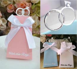 Image du produit Carton 'With this ring' rose (10 pièces)