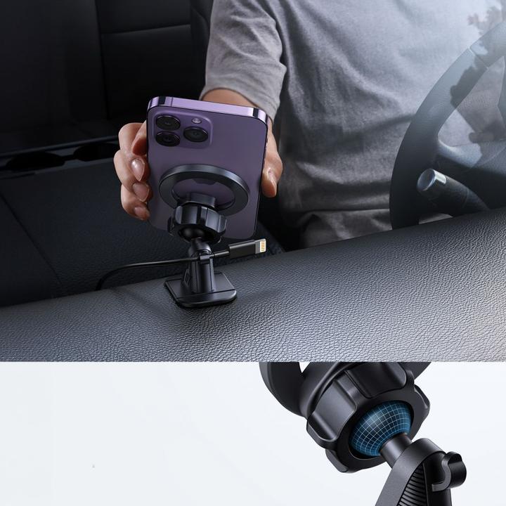 Immagine prodotto Joyroom Supporto magnetico da auto per pozzetto/cruscotto nero (JR-ZS376)