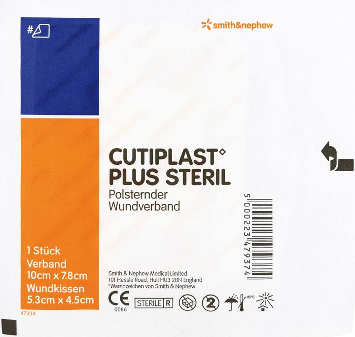 Produktbild Smith & nephew Cutiplast Plus steril Wundverband 10 cm x 7.8 cm, 5 St. Wundauflagen (5 x)