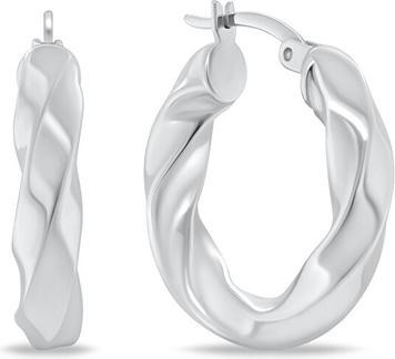 Brilio Silver - Silver cut circles EA1148W