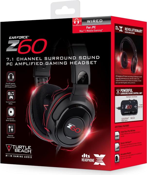 Produktbild Turtle Beach Ear Force Z60 Wired 7.1 Surround Headset