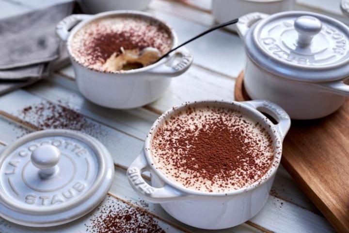 Image du produit Staub Cocotte 10 cm Set 4 pcs. ronde, blanc, céramique (10 cm, Ensemble de casseroles et de poêles de cuisson, Céramique)