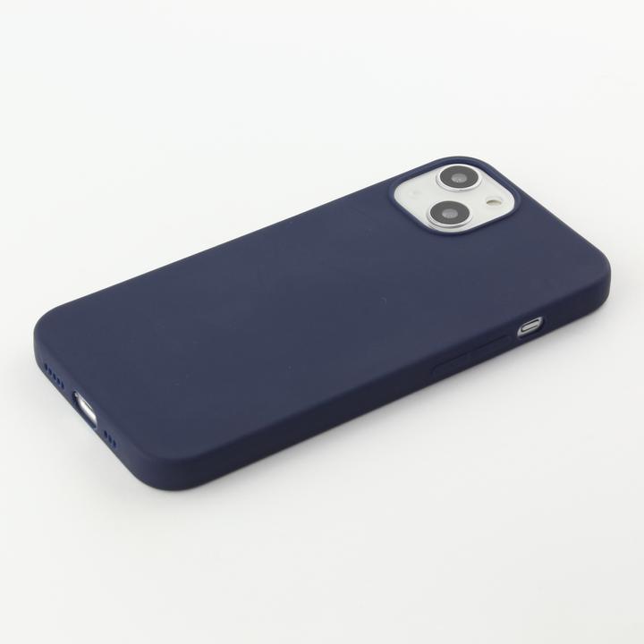 Produktbild PhoneLook Hülle Silikon Mat dunkelblau (Apple iPhone 13)
