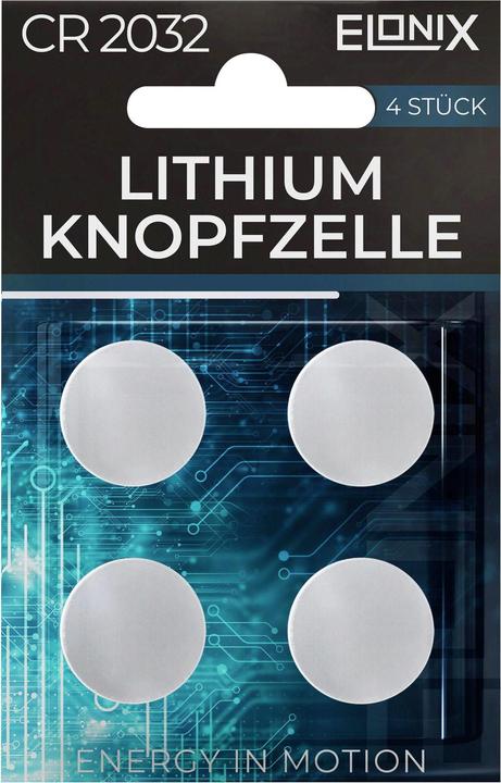 Immagine prodotto Lipo Batteria al litio in confezione da 4 pezzi (4 pz., CR2032)
