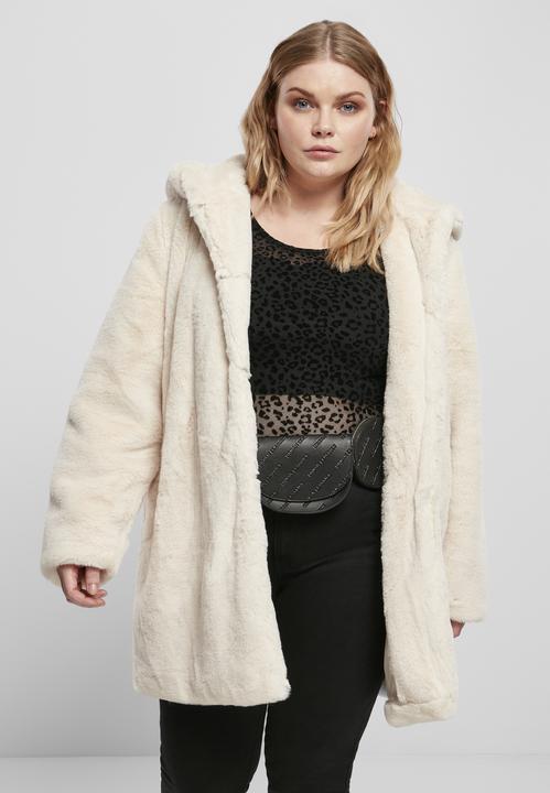 Actual product image Urban Classics Ladies Hooded Teddy Coat (M)