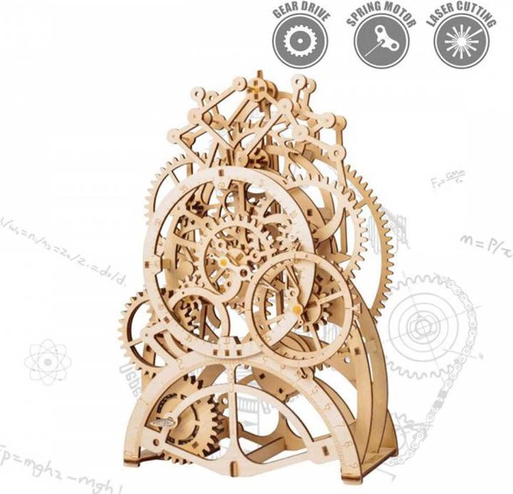Image du produit Pichler Horloge de stand (kit de construction en bois découpé au laser)