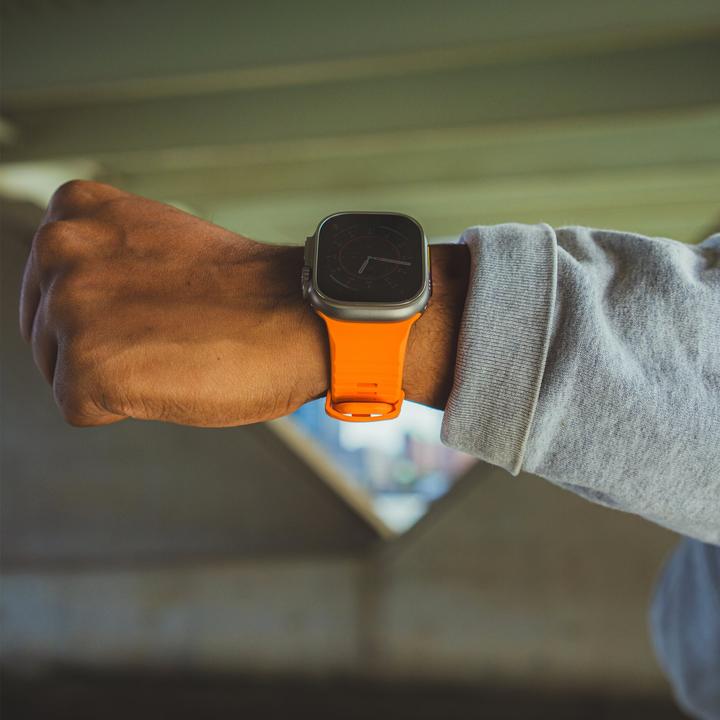 Actual product image Decoded Sport Silicone Ultra Strap 42/44/45/49mm (42 mm, 44 mm, 45 mm, 49 mm, Silicone)