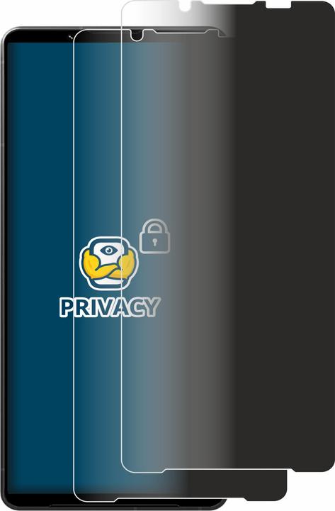 Productafbeelding BROTECT Anti-spionnetje privacyfolie Beschermfolie tegen blauw licht (2 Stuk, Sony Xperia 1 V)