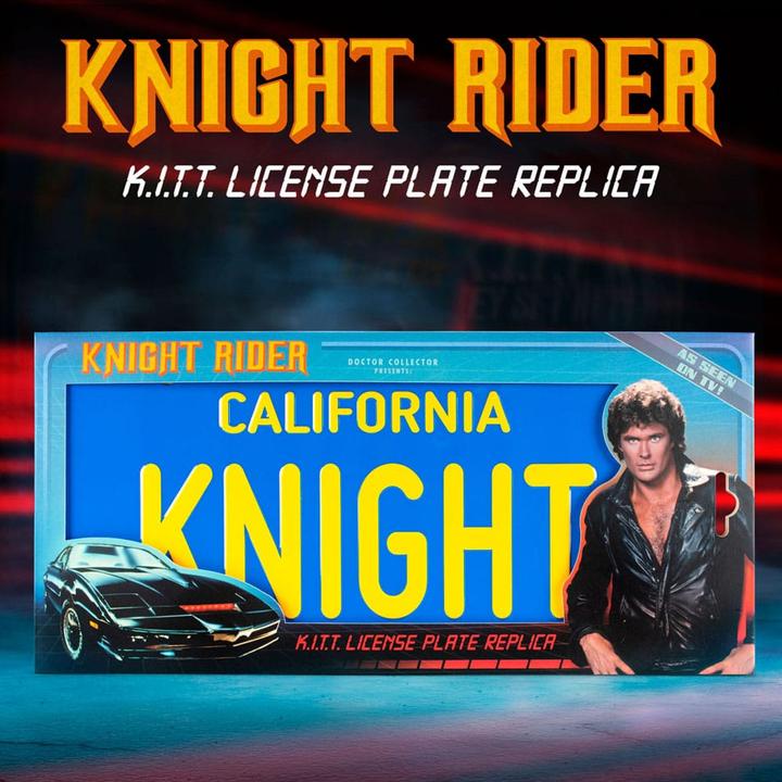 Produktbild Doctor Collector Knight Rider plaque d'immatriculation