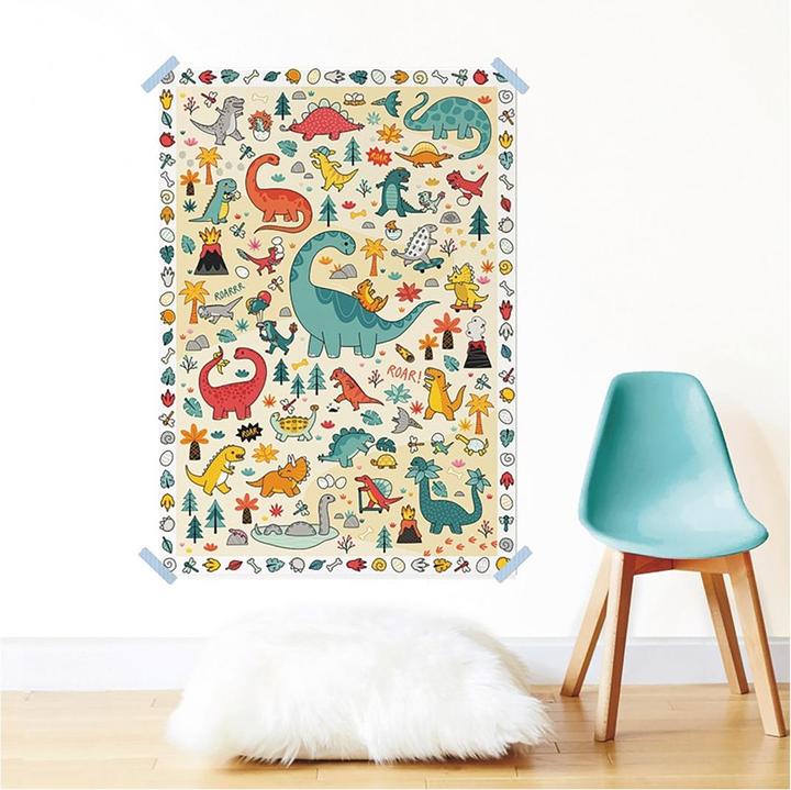 Actual product image Poppik Sticker Creative Poster Dinosaur