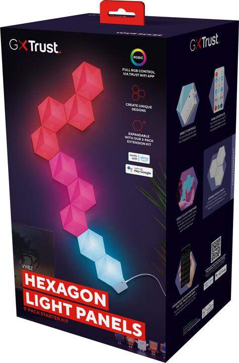 Produktbild Trust Gxt902 Vybz RGB Hexagon Light (RGB)