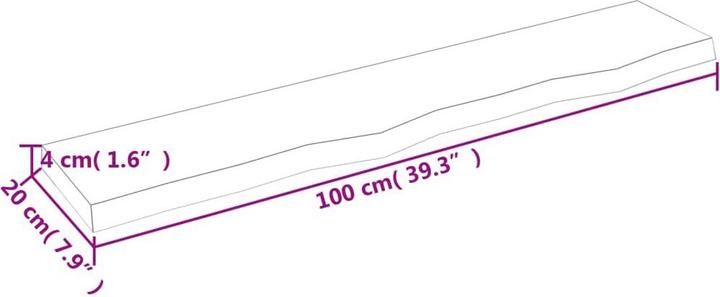 Immagine prodotto VidaXL Lian (100 x 20 x 4 cm)