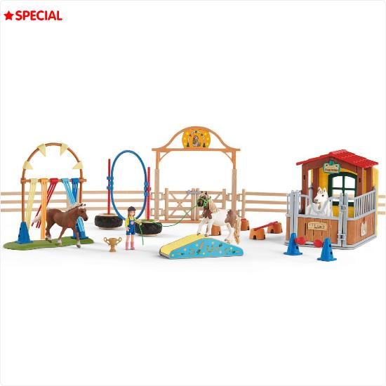 Actual product image Schleich Agility at the horse box