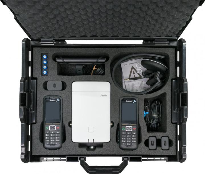 Actual product image Gigaset PRO DECT Site Planning Kit (SPK) PRO measuring case incl. N870 base station with tripod mount