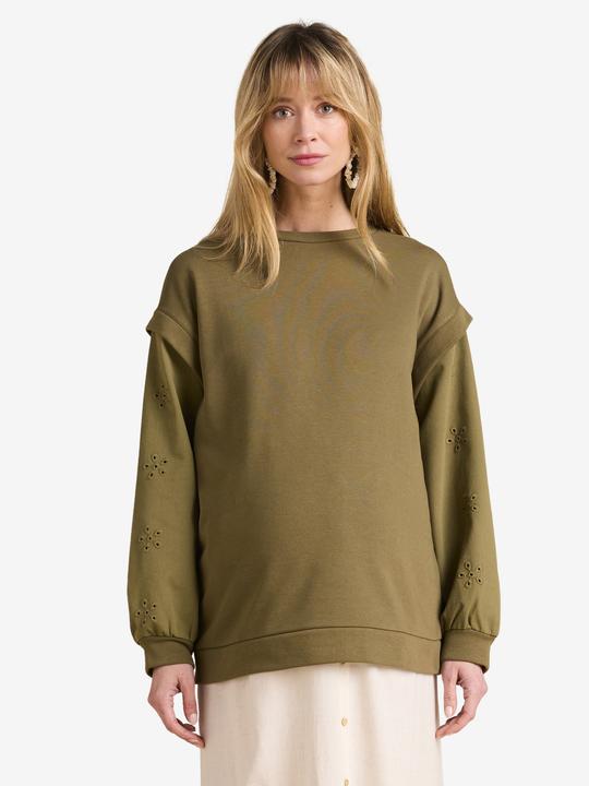 Produktbild Envie de Fraise Umstands-Sweatshirt mit Materialmix (42)