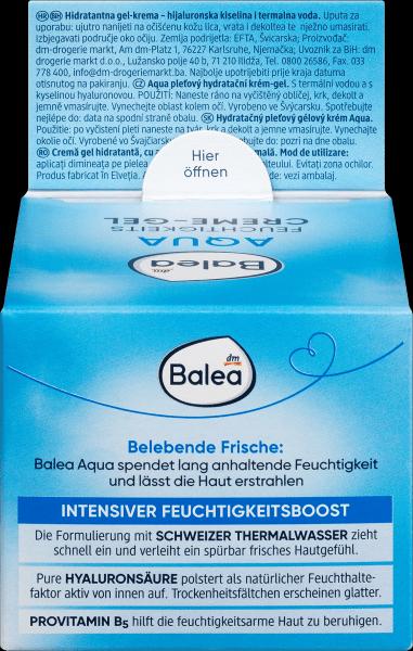 Produktbild dm Balea Aqua Feuchtigkeits Creme-Gel (50 ml, Tagescreme)