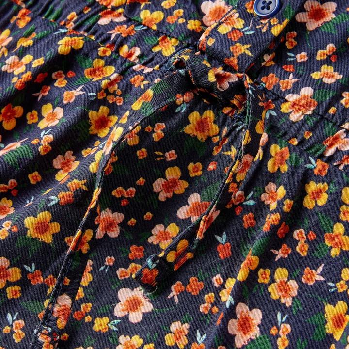Produktbild VidaXL Kinderkleid mit Langen Ärmeln Marineblau 140,Material: 100 (140)
