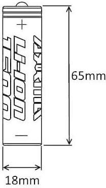 Actual product image Arrma Li-Ion batteries 18650 1500mAh and charger (3.70 V, 1500 mAh)