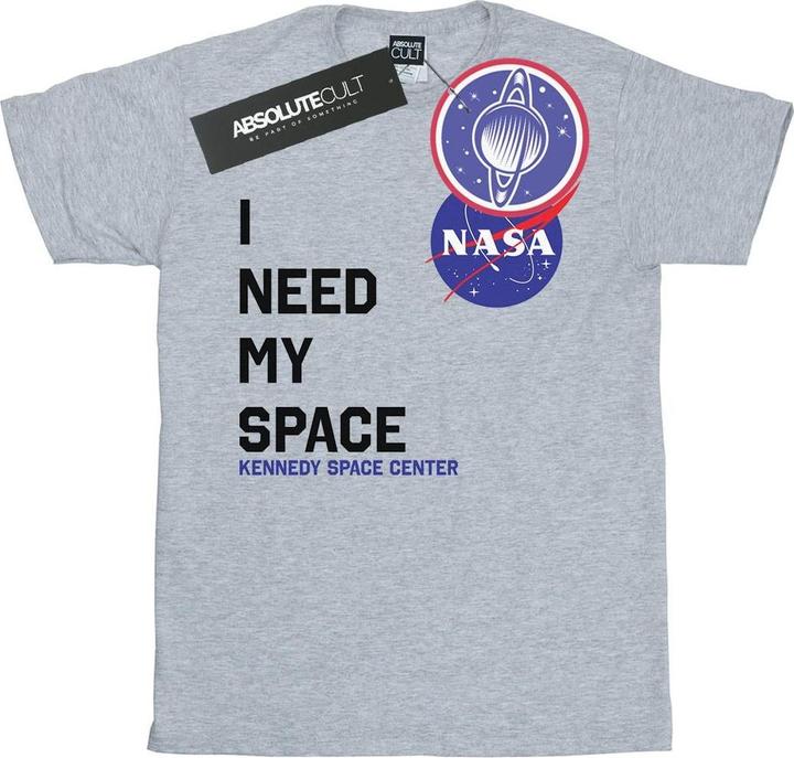 Actual product image Nasa Womens/Ladies I Need My Space Cotton Boyfriend T-Shirt (M)