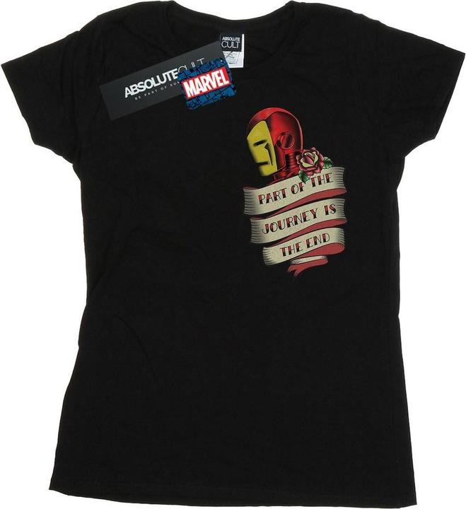 Immagine prodotto Iron Man Tattoo Journey Breast Print Maglietta Donna (M)