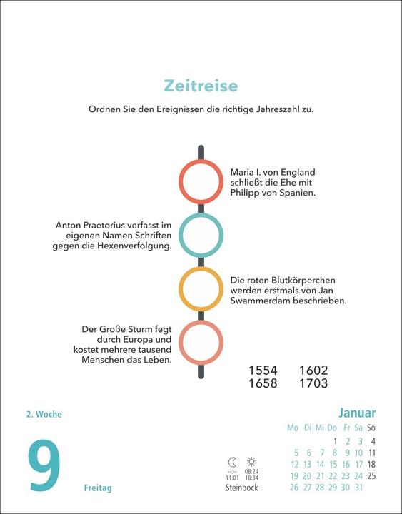 Actual product image Stefan Heine Gehirnjogging Tagesabreisskalender2026 (German)
