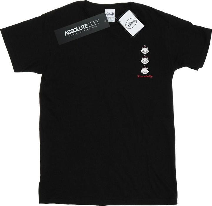Actual product image Disney Mens Aristocats Marie Breast Print T-Shirt (3XL)