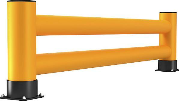Immagine prodotto Ampere Protezione per scaffalature, doppio respingente, lunghezza 2,50 m, altezza 600