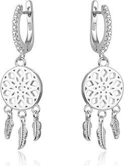 Immagine prodotto Beneto Orecchini in argento con zirconi acchiappasogni AGUC1976 (L)