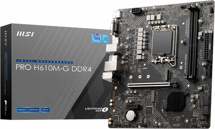 MSI PRO H610M-G DDR4 (LGA 1700, Intel H610, mATX)