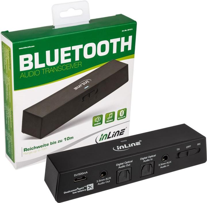 Immagine prodotto InLine Ricetrasmettitore audio Bluetooth (Trasmettitore e ricevitore)
