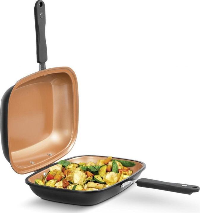 Actual product image MediaShop Livington Black Doubletta (Grill pan, Pot, Aluminium, Stainless steel)