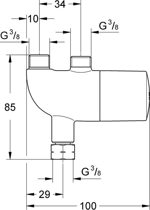 Produktbild Grohe Grohtherm Micro Untertischthermostat