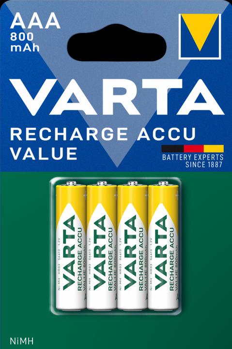 Produktbild Varta Rechargeable Accu (4 Stk., AAA, 800 mAh)