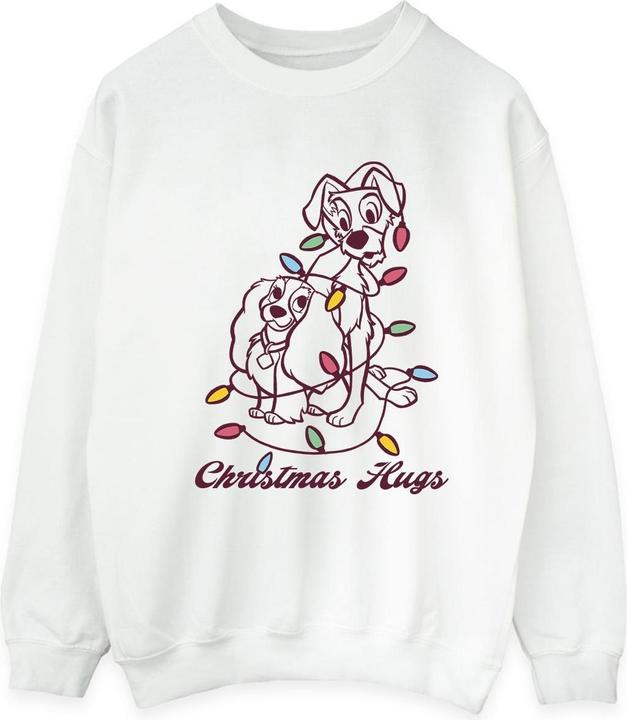 Disney Lady And The Trump Christmas Hugs Sweatshirt