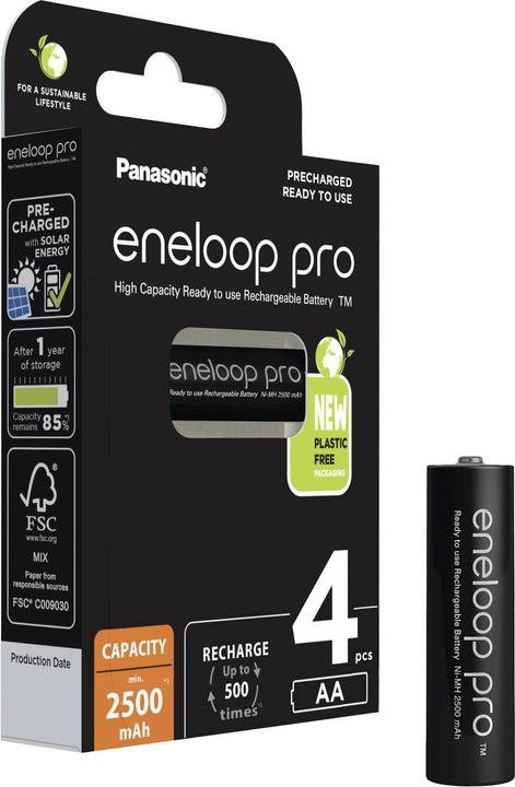 Panasonic eneloop pro (4 Stk., AA, 2500 mAh)