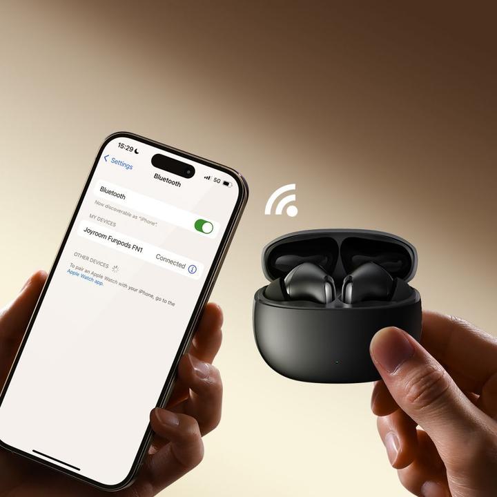 Produktbild Joyroom JR-FN1 Funpods Series Wireless Headphones (black) (ANC, 7 h, Kabellos)