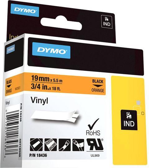 Produktbild Dymo Schriftband 19mm Vinyl (1.90 cm, Orange)