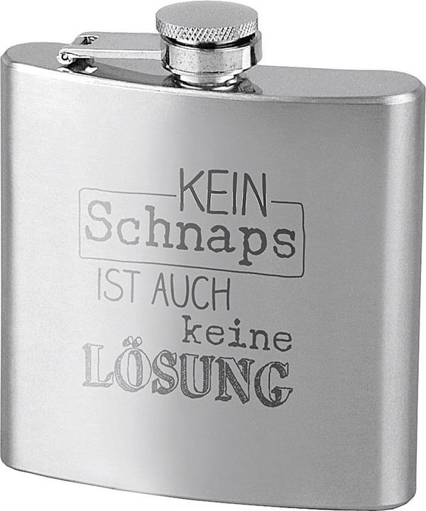 Contento Flachmann 'Kein Schnaps...' (180 ml)