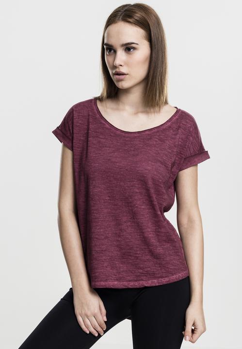 Actual product image Urban Classics Ladies Long Back Shaped Spray Dye Tee (L)
